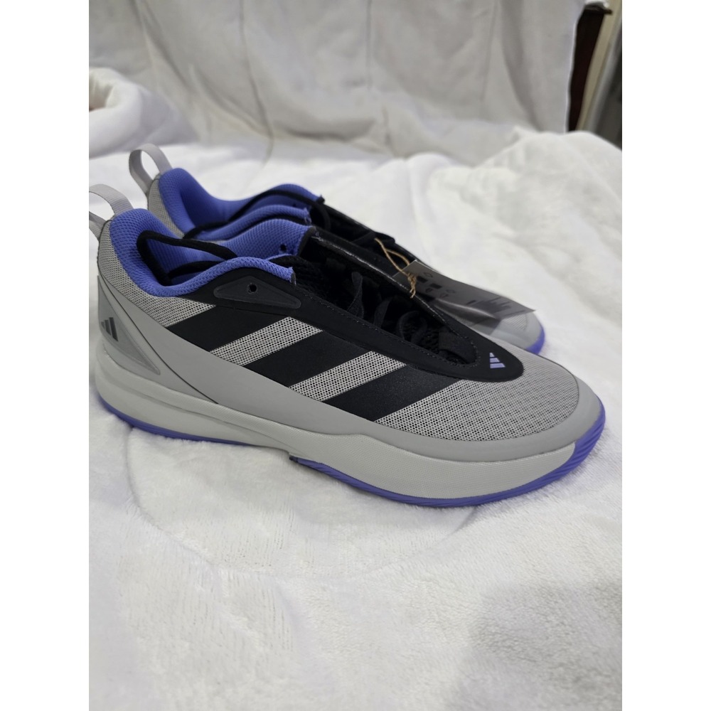Adidas Subzone Basketball Shoes Grey Black Blue Sneakers Men Size 8.5 Women 9.5
